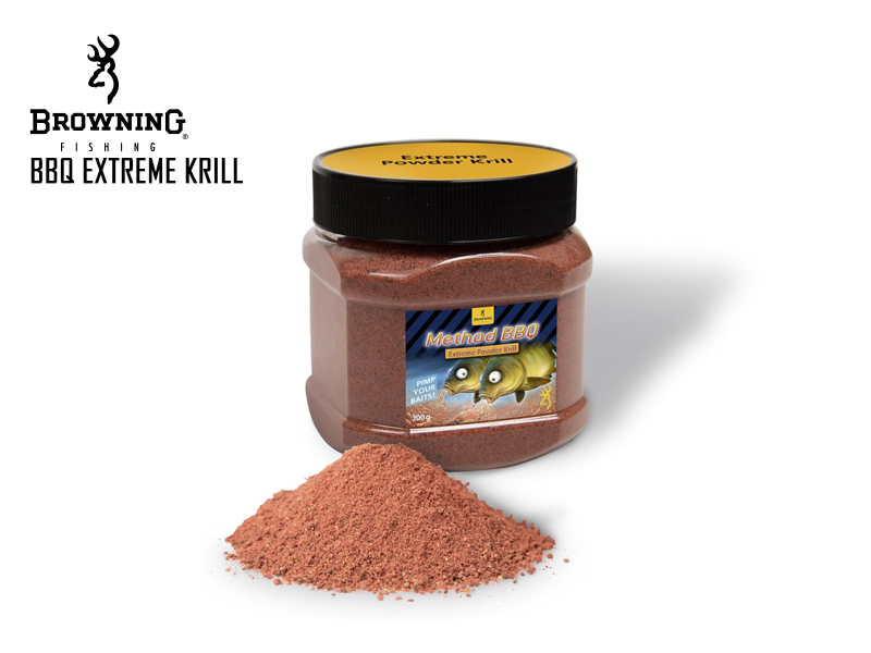 Browning BBQ Extreme Krill Method Mix (Colour: Red, Flavour: Krill, Weight: 300gr)
